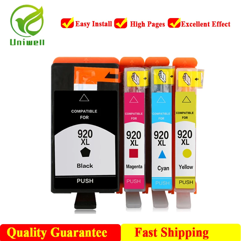 Uniwell 920XL New Compatible Ink cartridge For HP 920 Officejet Printer 6000 6500 7000 7500 7500A E709c E709