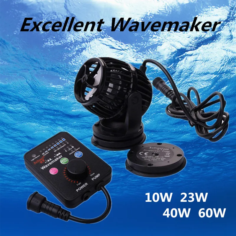 

100V-240V Submersible Wavemaker Pump Silent Aquarium Water Wave Flow Pump Smarter Control DC Pump For Fish Tank Marine Coral