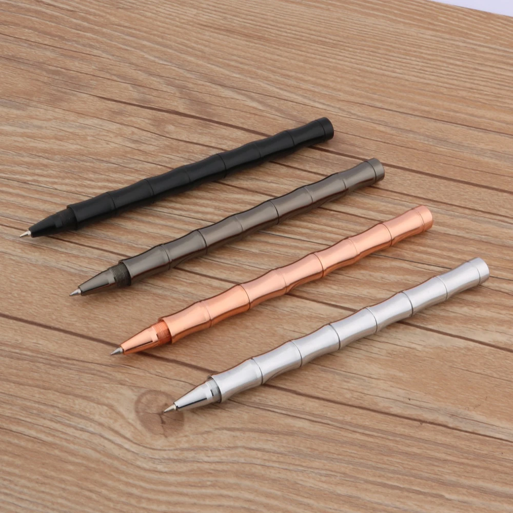 classic Trim Rollerball Pen Detachable Bamboo brass GOLDEN ROSE SILVER Gun black Stationery Office school supplies Writing