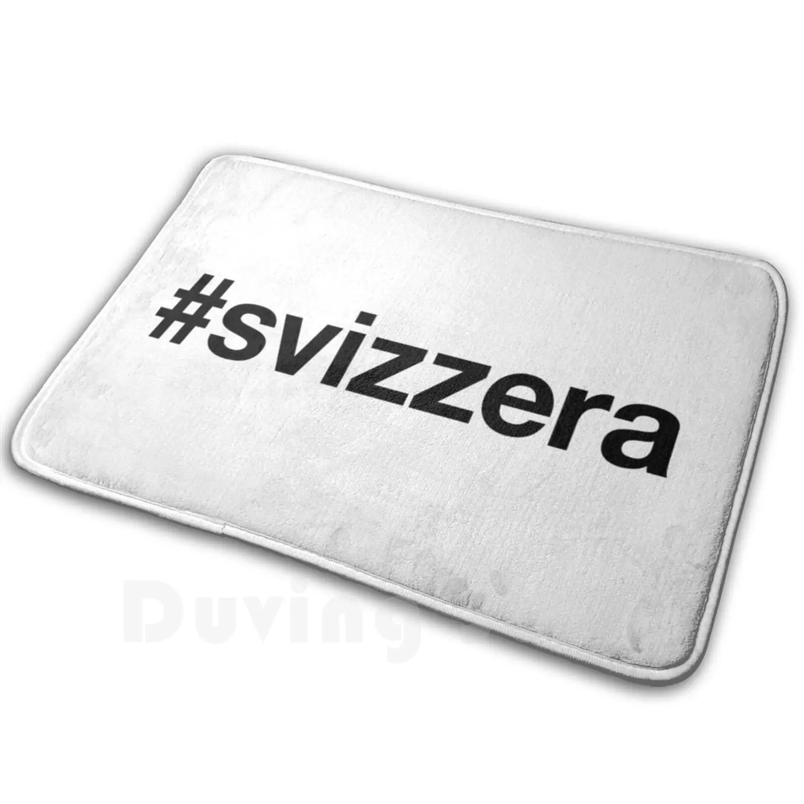 Svizzera Hashtag Carpet Mat Rug Cushion Soft Non-Slip Svizzera Lugano Locarno Ticino Basel Zürich Alps Switzerland Suisse