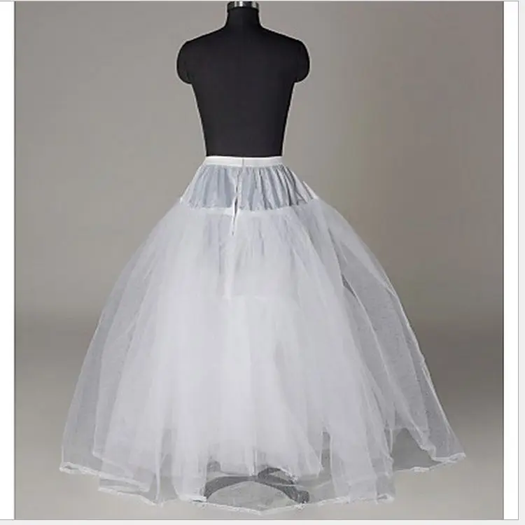 Cưới Cô Dâu Petticoat 3 Lớp Tây Nam Không Áo Cưới Trơn Trượt Spandex Co Giãn Eo Cổ Vestidos EE8803