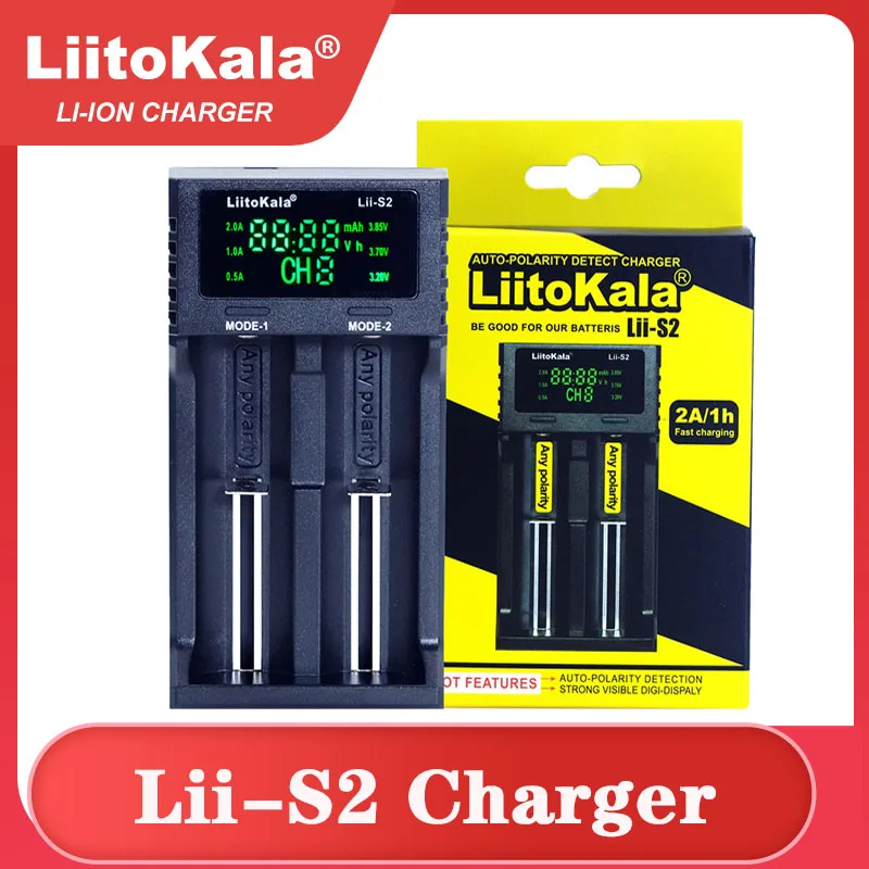 New LiitoKala Lii-500 PD4 PL4 402 202 S1 S2 Battery Charger for 18650 26650 21700 AA AAA 3.7V/3.2V/1.2V Lithium NiMH battery