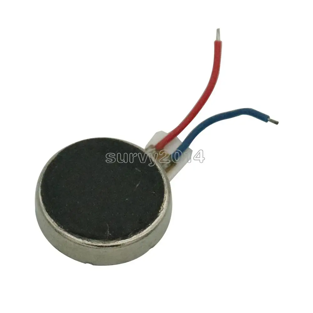 5PCS DC 3V Pager Phone Coin Flat Vibrating Vibration Micro Mini Motor