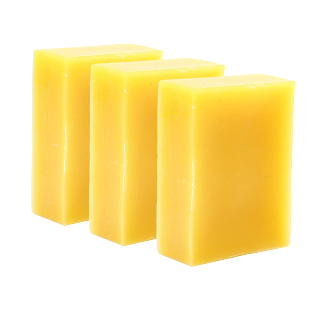 3pcs 45g Polish Natural Beewax Blocks Maintenance Wax For Seals And Stamps, Man String Playing Hand