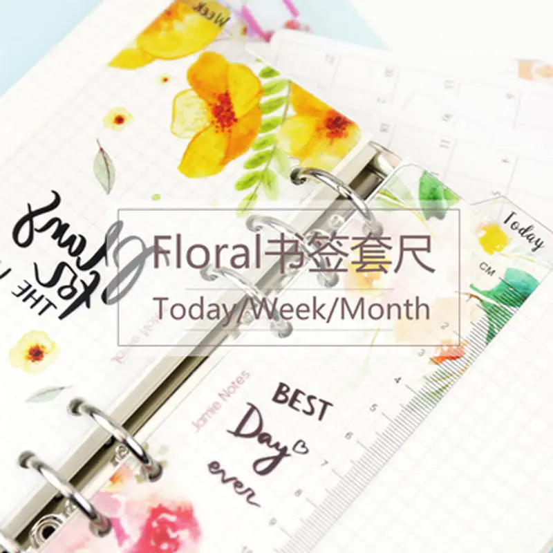 A5 A6  Week Month PP Matt Frosted Plate Today Ruler Inner Paper Spacer Planner Filofax Organizer Divider Separator Page