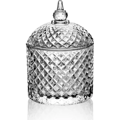 Queen's Kitchen Crystal Cut Glass Lux Sugar Bowl