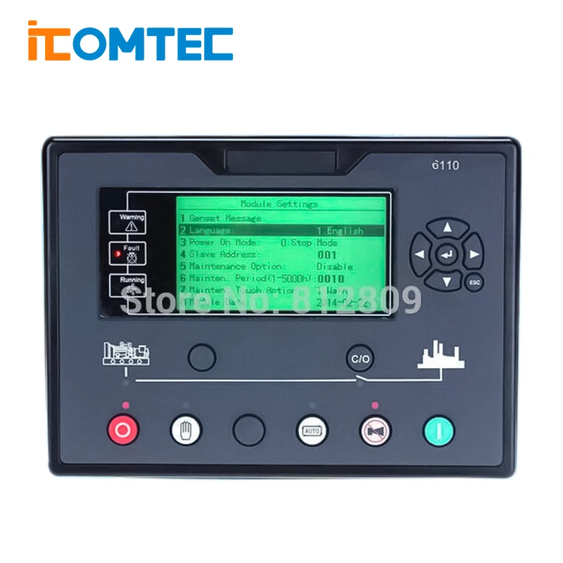 

Free shipping Generator Controller 6110 + DTU with remote monitoring