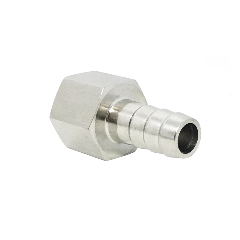 

2Pcs 12mm Hose Barb Tail To 1/2" Inch BSP Female Thread Connector Joint Pipe Fitting SS 304 Stainless Steel Coupler Adapter