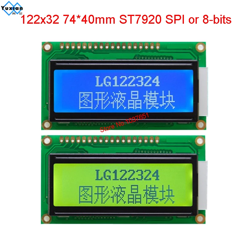 

122x32 Lcd Display ST7920 SPI LG122324