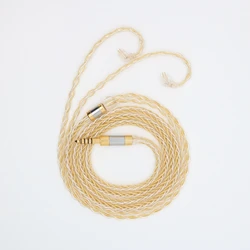 XINHS D29 8-Strand Pure Silver Cable+Gold-Plated Copper Wire Mixed Headphone Cable