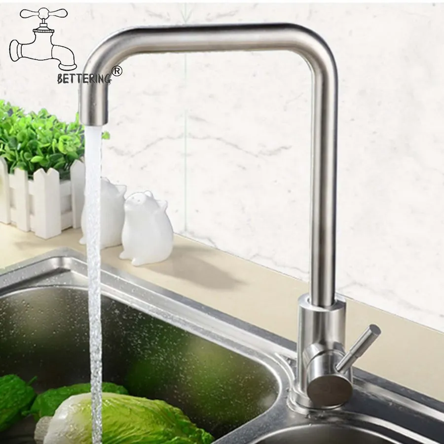 Black Kitchen Faucet Mixer Taps 360 Degree Rotation Stream Sprayer Kitchen Hot Cold Stainless Steel Basin robinets de cuisine