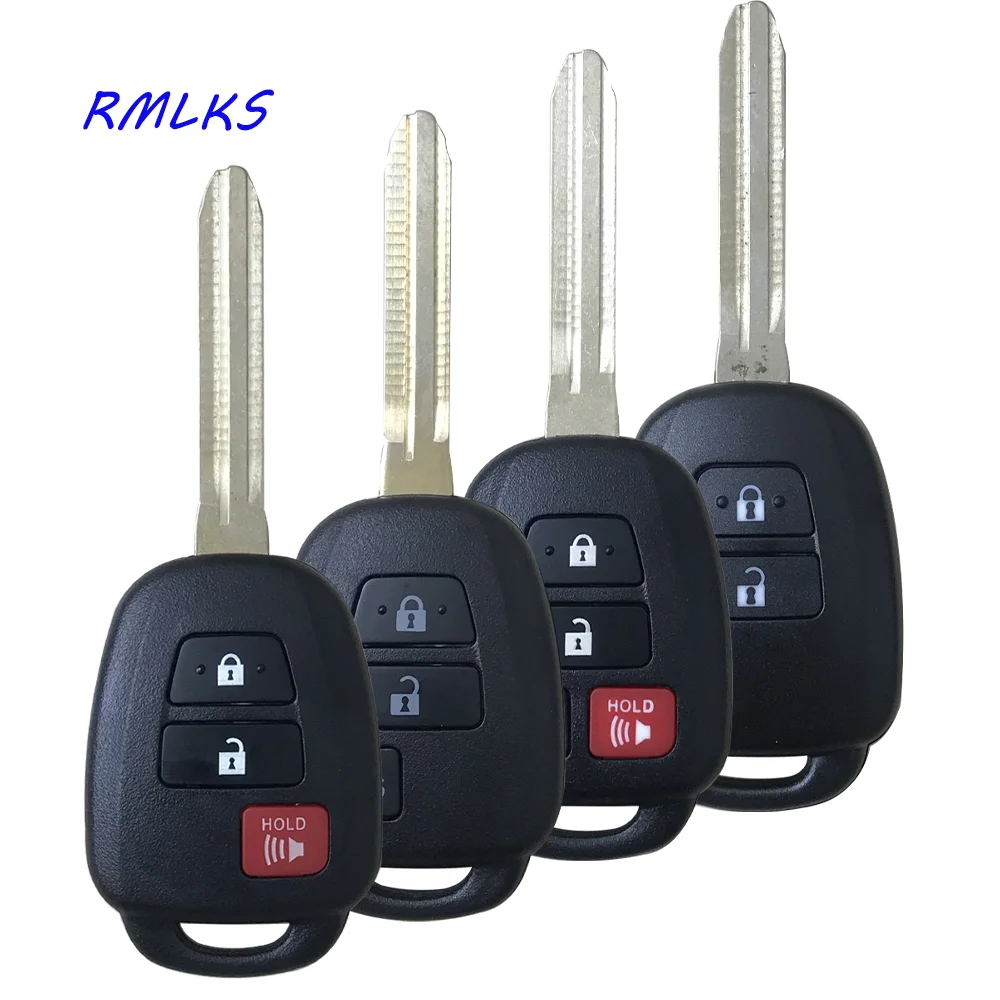 2/3/4 Buttons Remote Head Key Shell Case Fob Cover for Toyota Camry Corolla 2012 2013 2014 2015 2016 07RAV4 Prius Key Case TOY43