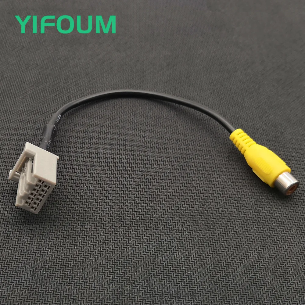 YIFOUM 12Pin Original Video Input Switch Reverse Camera RCA Adapter Cable For Honda Inspire Accord 10th 2017 2018