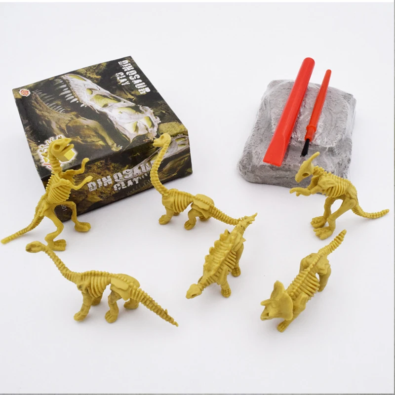 Small Archaeological Excavation Toys Simulation Dinosaur Fossils Primary School Children DIY Children\'s Puzzle