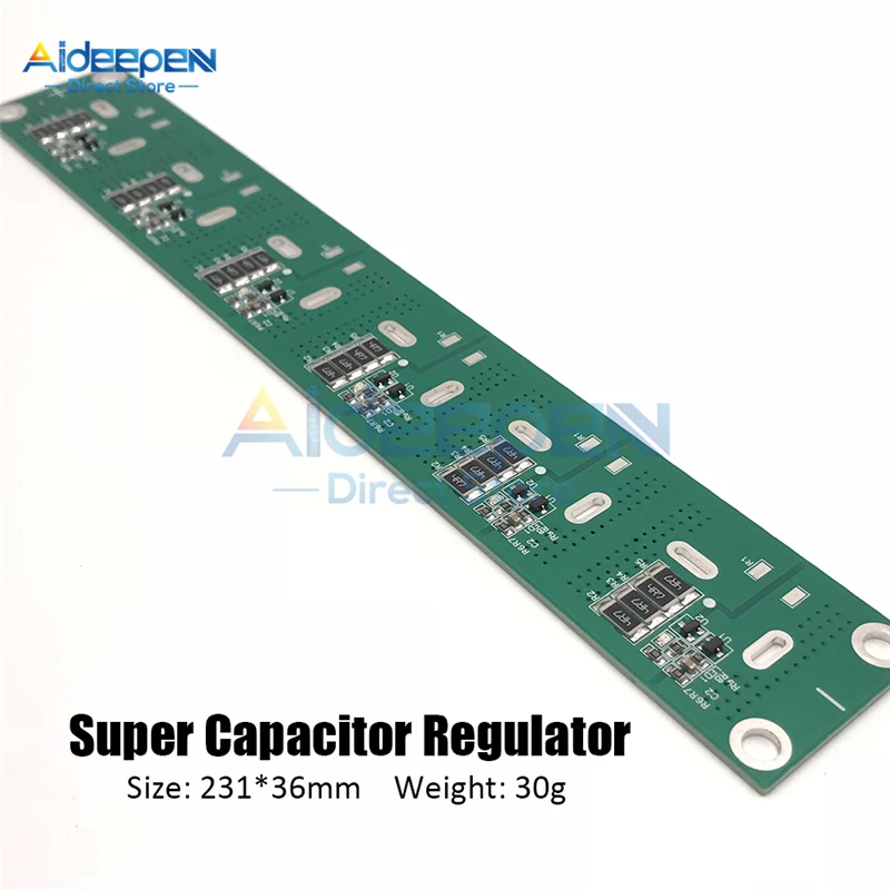 Single Row Super Farad Capacitor Balancing Protection Board 2.5V 2.7V 2.85V 3V 360F 400F 500F 700F Capacitor Protection Board