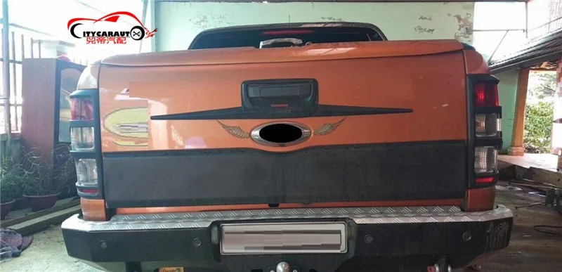 Cubierta de puerta trasera para Ford Ranger t6 t7 t8 xl xlt wildtrack 2012-2019 accesorios de Panel embellecedor de puerta trasera