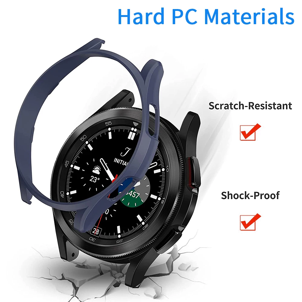 Case for Samsung Galaxy Watch 4/5/5Pro/6 40mm 44mm 45mm Matte Cover Protective Hollow Bumper Shell for Watch 6 Classic 43MM 47MM