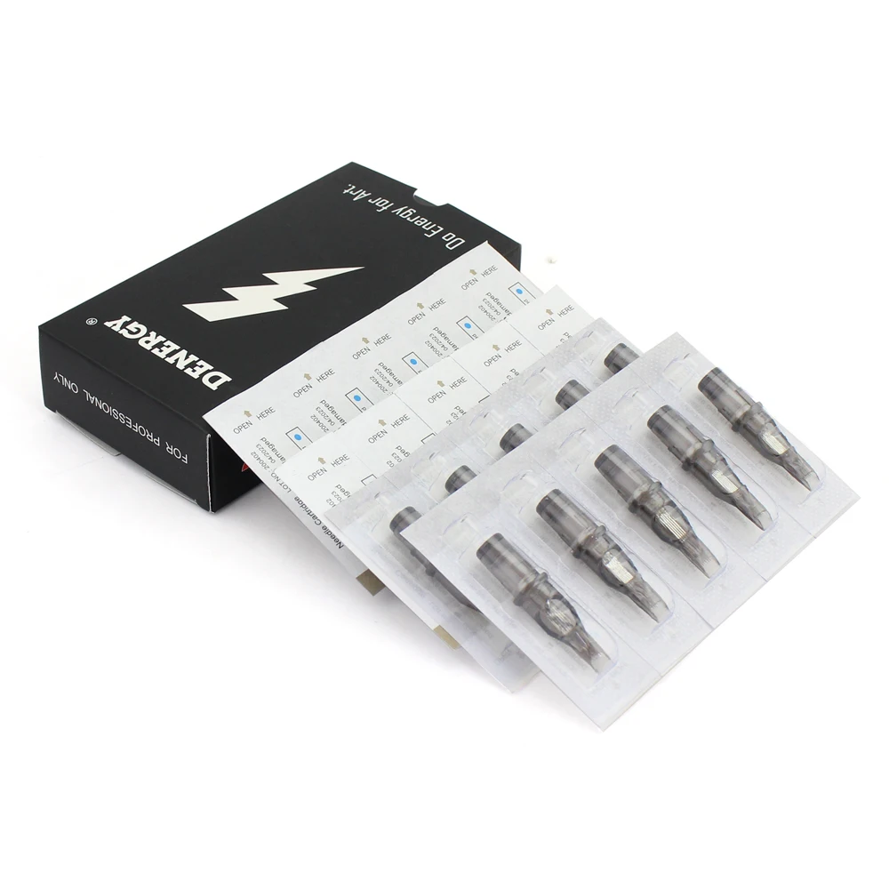 20pcs/box Tattoo Cartridge Needle Mixed Round Shader Tattoo Needle 5RS 7RS 0.35mm