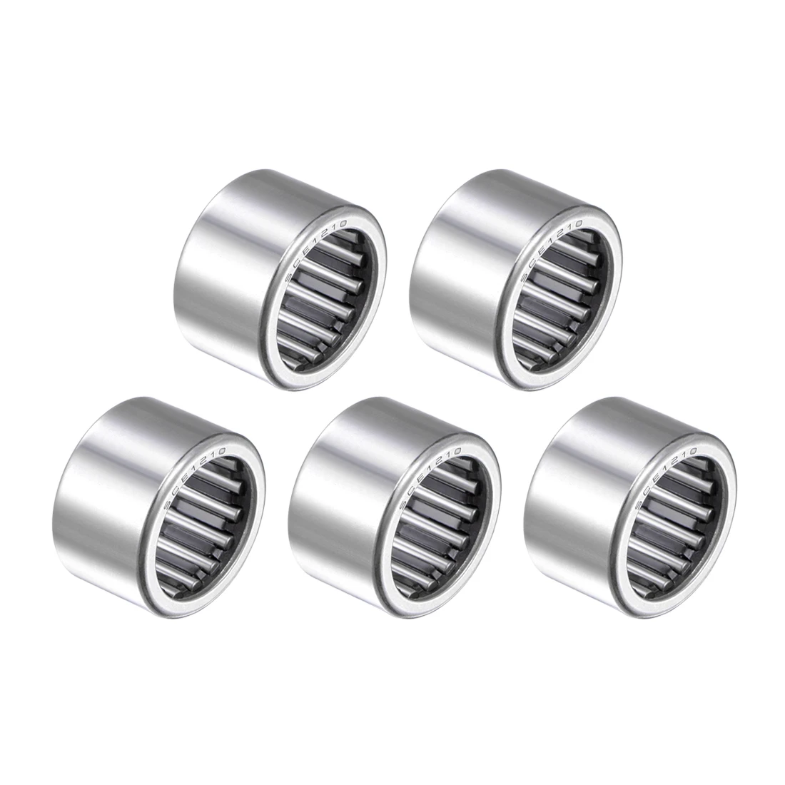 

Uxcell 5pcs SCE1210 Needle Roller Bearings, Open End, 3/4" Bore 1" OD 5/8" Width