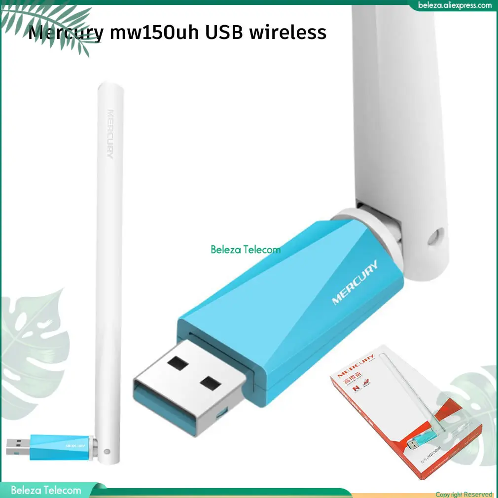 

The external antenna of the new mercury mw150uh USB wireless network card receives the peripheral of the computer