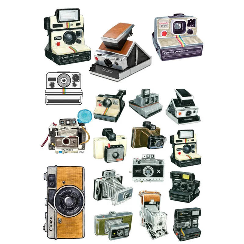 2 pcs/lot Vintage Camera and Film Deco DIY Planner Sticker Pack Notebook Agenda Stickers Cute Stationery School Stuff