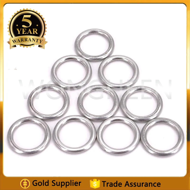 10pcs M14 Crush Washer Oil Drain Plug Gaskets 14X20X1.5mm Fit For Volkswagen Audi Engine Oil Pan Screw Gasket Washers N0138157