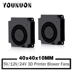 Ventilador de impresora 3D de 40mm de CC, ventilador de 12V, 24V, 5V, 4010, accesorios de refrigeración para impresora, ventilador Turbo de CC, ventiladores radiales de 40x40x10mm