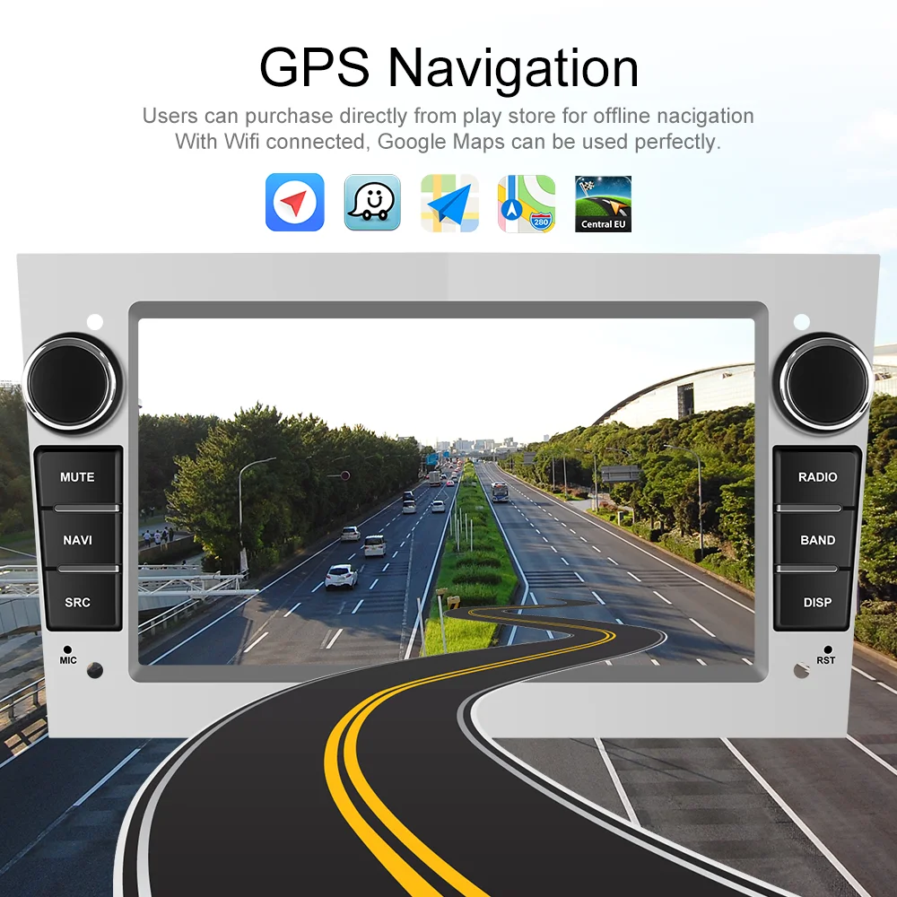 LeeKooLuu Autoradio 2 din Android 10.0 Multimedia Player Car Radio GPS For Opel Astra J H Vauxhall Vectra Antara Zafira b Corsa