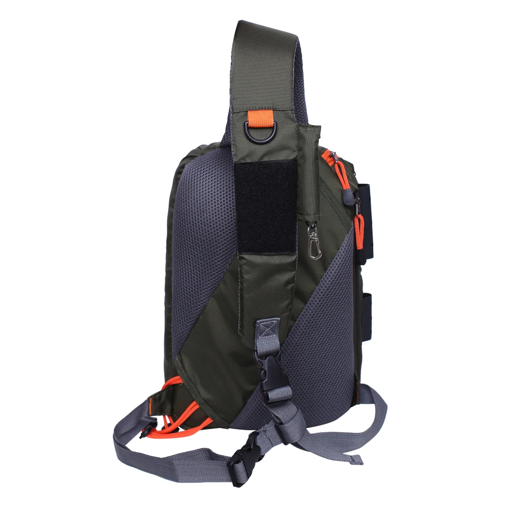 Fly Fishing Sling Pack Fishing Shoulder Bag Fishing Tackle Backpack Chest Bag Crossbody Messenger Sling Bags