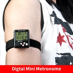 Digital Mini  Metronome Electronic Metronome Tone Generator Tuner for Guitar ViolinRe piano drum chargeable