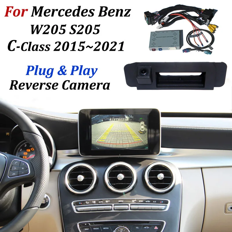 

Reverse Camera For Mercedes Benz C Class W205 S205 2015-2021 OEM Screen / No Need Coded Upgrade Front Rear View Backup Camera