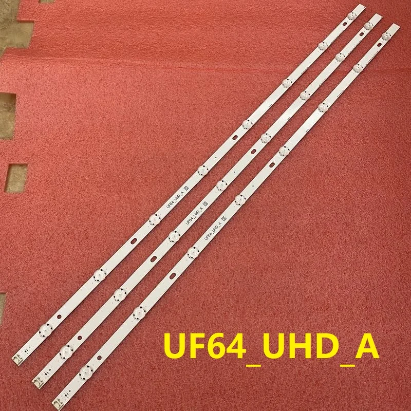 3pcs 8LED LED backlight strip for TV UF64_UHD_A HC430DGN-SLNX1 43UF6409 43UF6400 43UF640V 43UF6407 43UH610V 43UH619V 43UH603V