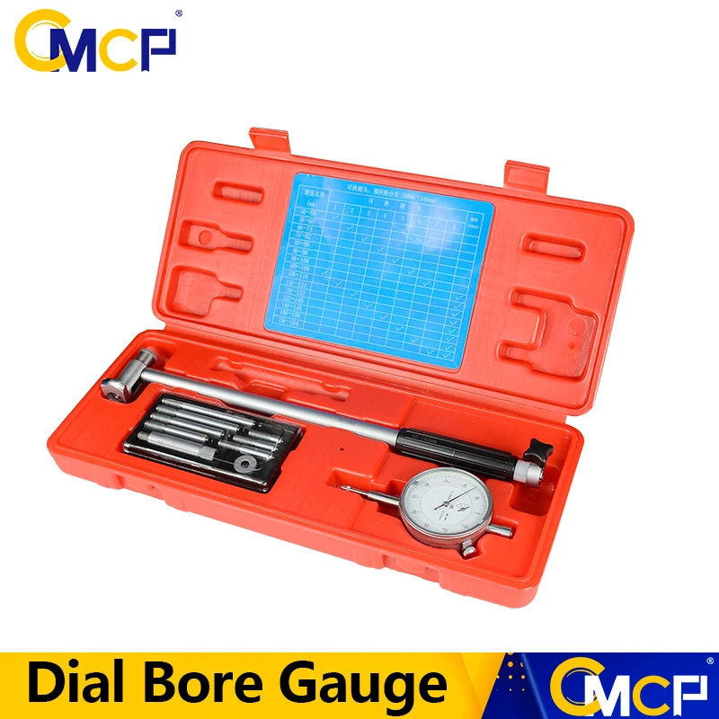 

CMCP 0.01mm Dial Bore Gauge Center Ring Dial Indicator Micrometer Gauges Measuring Tools 18-35mm 35-50mm 50-160mm