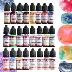 10ml Epoxy Resin Diffusion Pigment Resin Pigment Alcohol Ink Liquid Colorant Dye Diffusion Ink for Epoxy Dyeing Jewelry Making