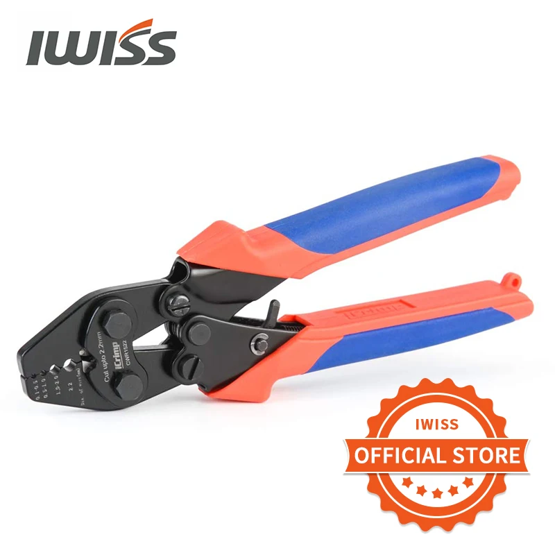 IWISS CWR1522 Wire Rope Crimping Tool for Cable Railing, Hand Swaging Aluminum Oval Sleeves,Stop Sleeves,Double Barrel Ferrules