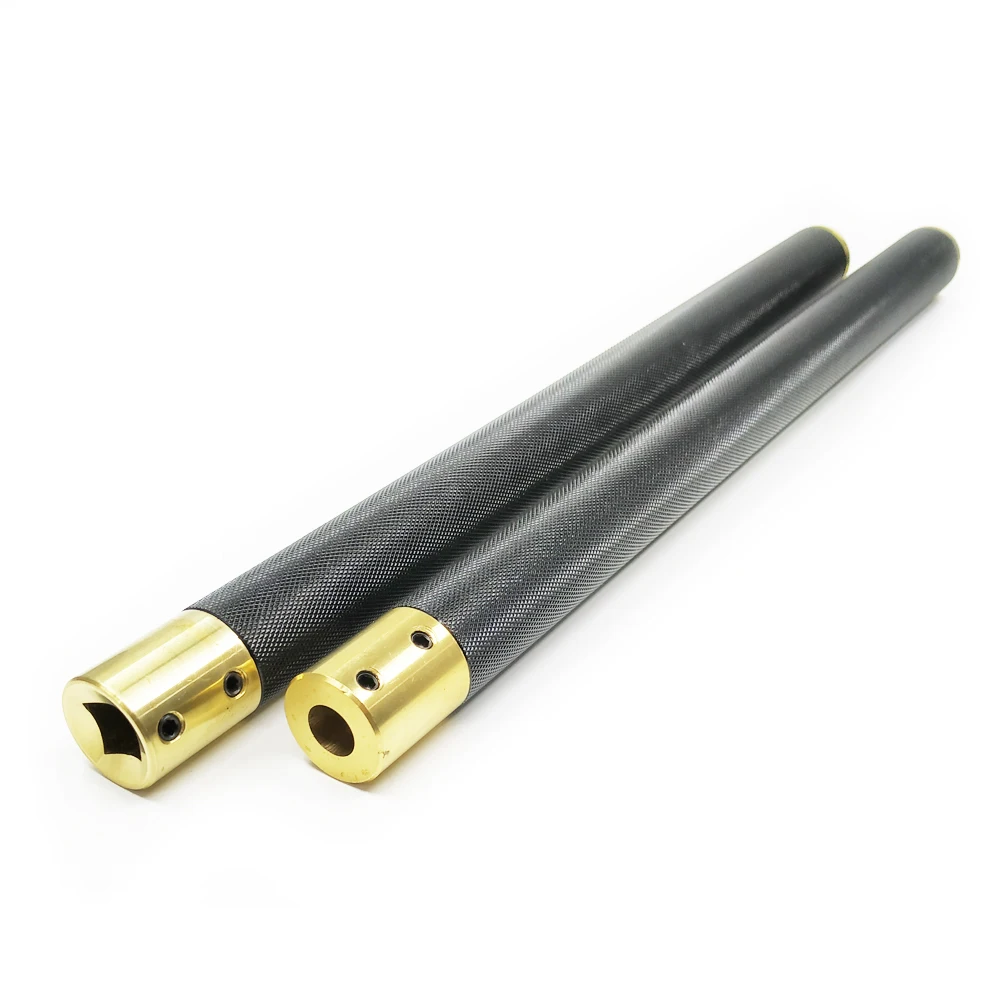 12MM Round hole, Square Hole Turning Tool Handle Adjustable Arbor Length Position Aluminum Woodworking Knives Handle