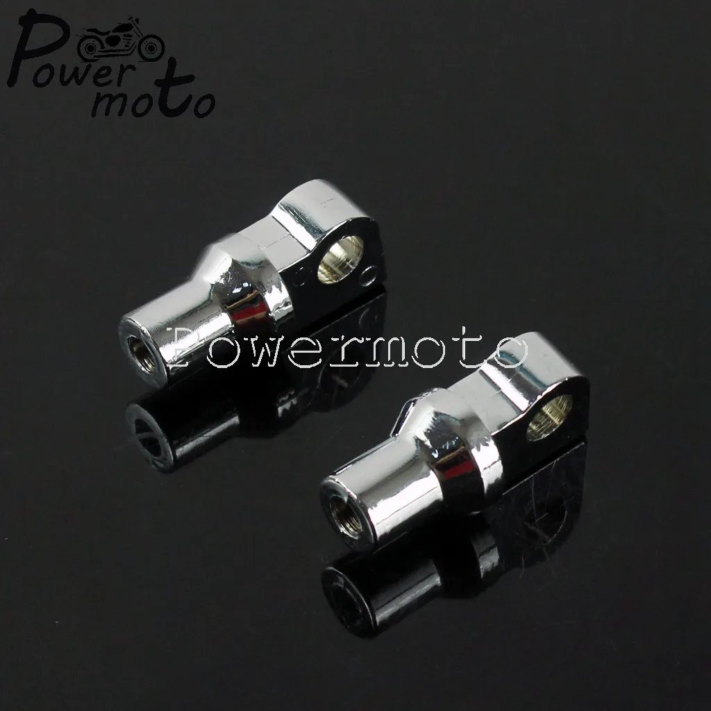 Motorcycle Chrome Foot Peg Male Mount Adapter Highway Passenger Footrest Adjuster Mounting Bolt For Harley Chopper Cafe Racer