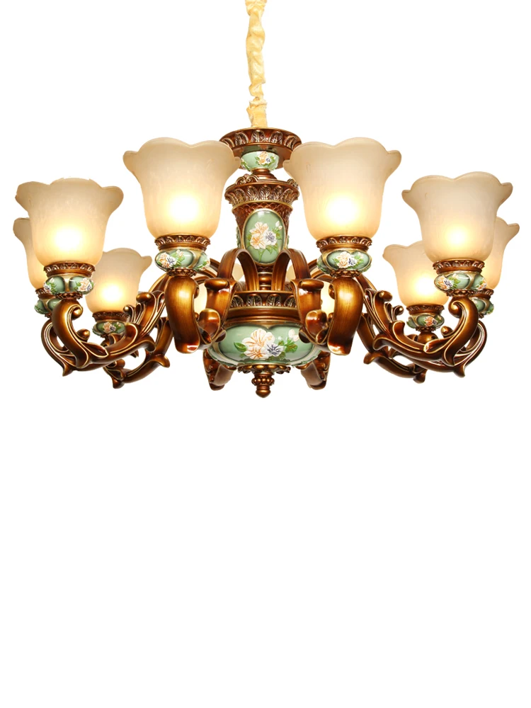 Imagem -06 - Liga Americana Lustre de Cristal Luxo Sala Estar Lâmpada D80cm H51cm Braços Casa Deco Lustres Quarto Decora Luzes Penduradas