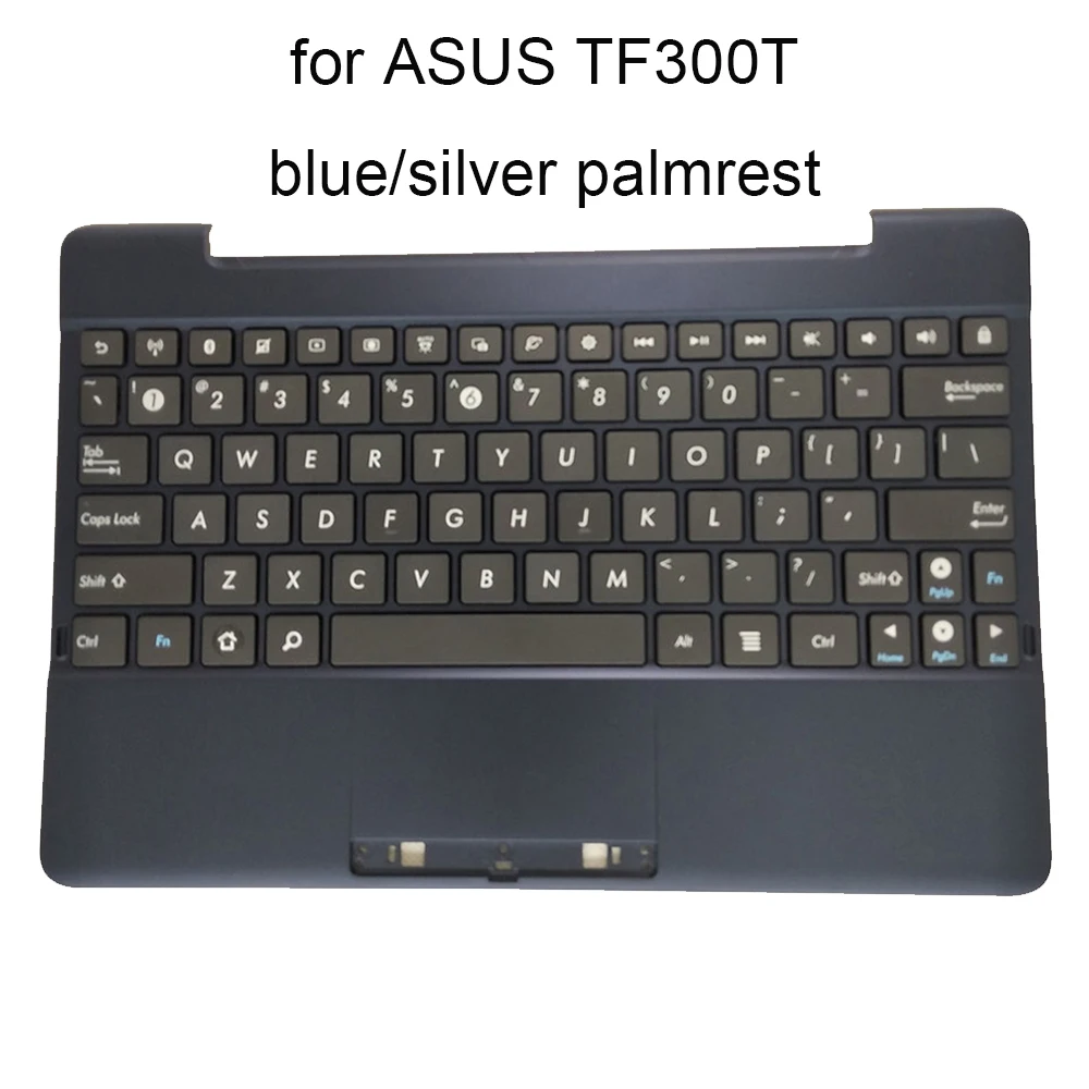 English Touchpad Keyboards For ASUS Transformer Pad TF300T TF300TG TF300TL US Replacement Keyboards Cover Upper Case Palmrest