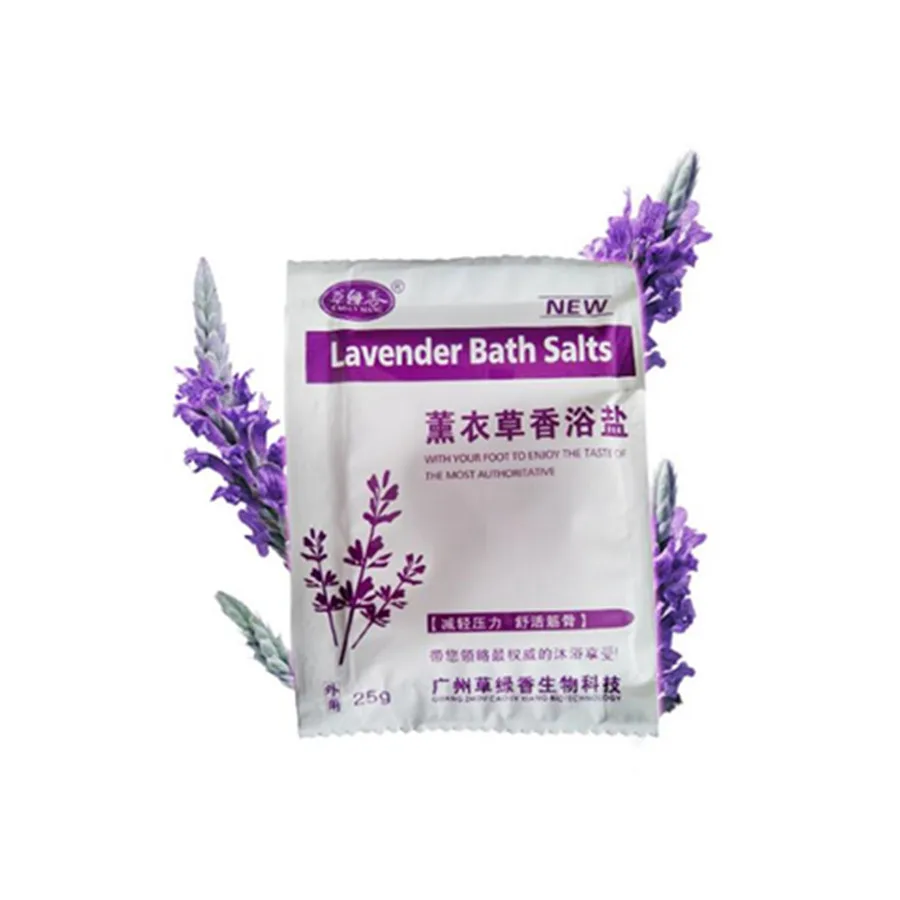 2pcs Lavender Bath Shower SPA Salt Body Wash Cleaning Whitening Moisture Skin Foot Face Care  Tool