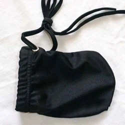 Soft Underwear Sexy Swimwear Lace-up Pouch Bag Breathable Bulge Thong Trunks Men's Comfy Swimming Tie Up Penis