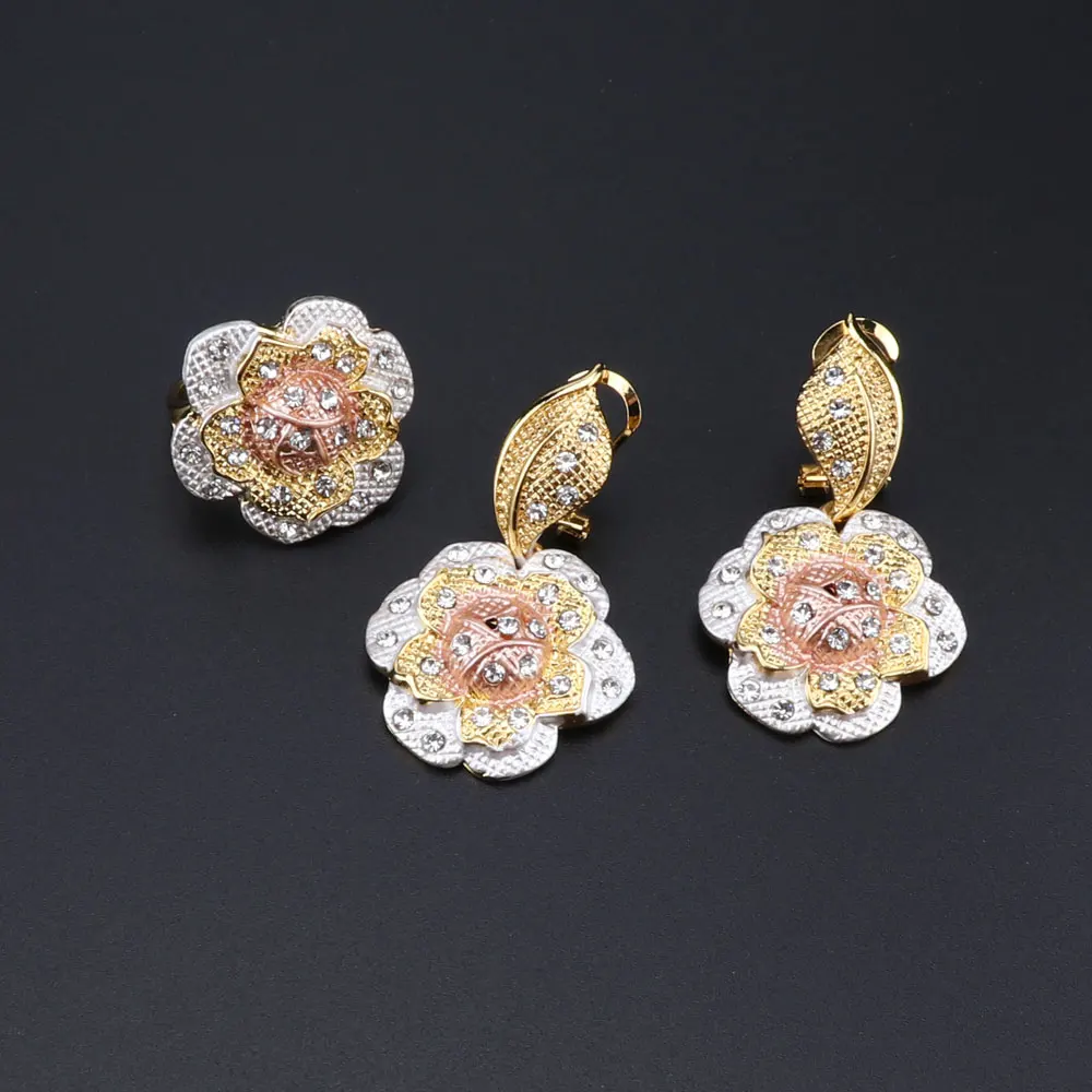 Fashion Dubai Jewelry Set luxury Wedding Bridal Gifts Nigeria African jewelry Sets Wholesale Accessories