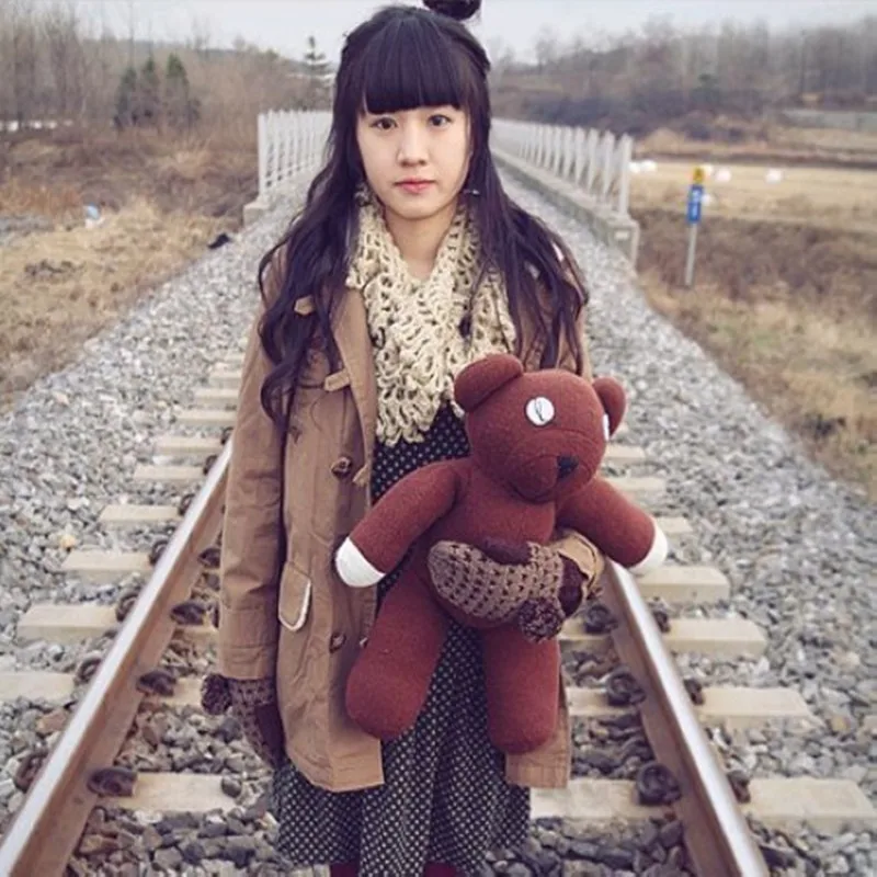 23cm Mr Bean Bear Animal Stuffed Plush Toy Soft Cartoon movie Brown Figure Doll Child Kid Gift Toy girl cute Birthday Gift