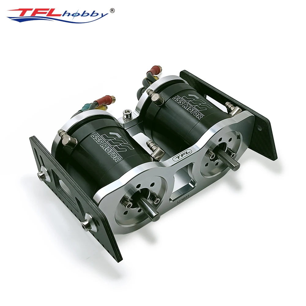 TFL CNC Alloy Dual Motor Bracket for RC Boat fit 56mm Series Brushless Motor