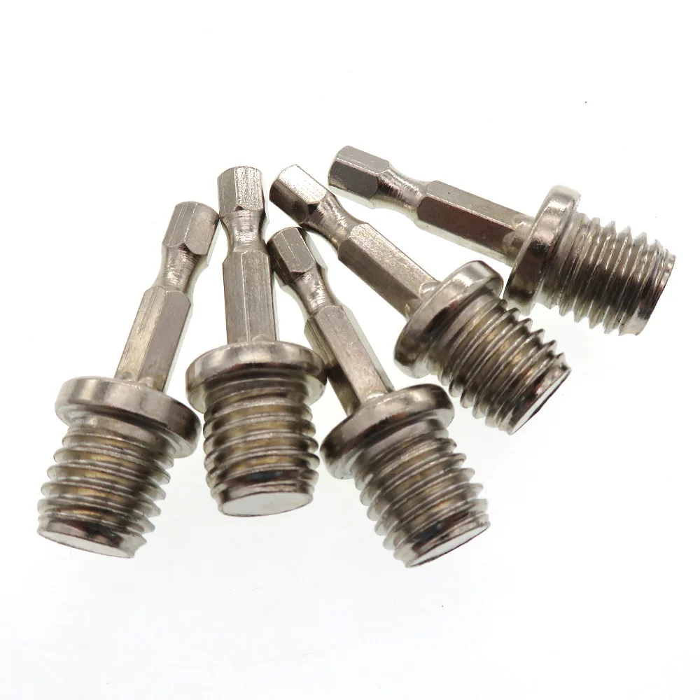 2 Chiếc 14Mm 1/4 Chuôi Lục Giác Cần Adapter Khoan Chuck M14 Đánh Bóng Đĩa Kết Nối Lục Giác Thanh Kết Nối