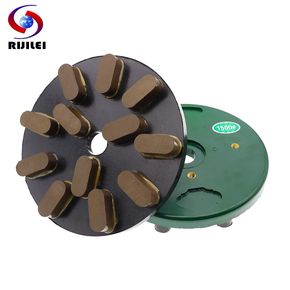 RIJILEI 8Inch Diamond Resin Bond Grinding Plate 200mm Diamond Grinding Discs Polishing Pad For Marble Granite Ceramic Tile YG34