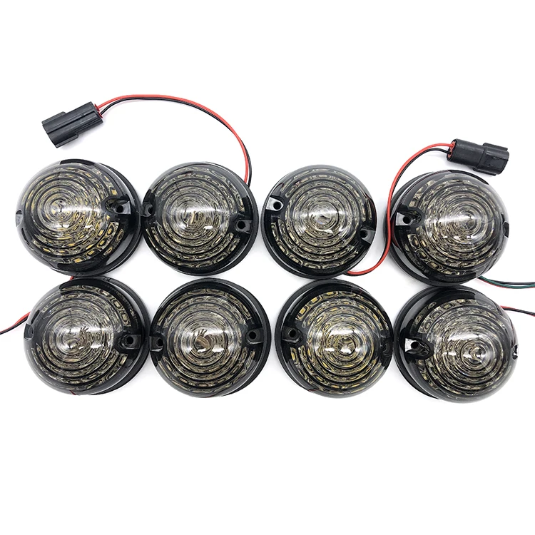 

10PCs/Kit Smoke Lens Complete Led Lamp Upgrade Kit For Land Rover Defender 1990-2016 Front Rear Reverse Fog Side Lights