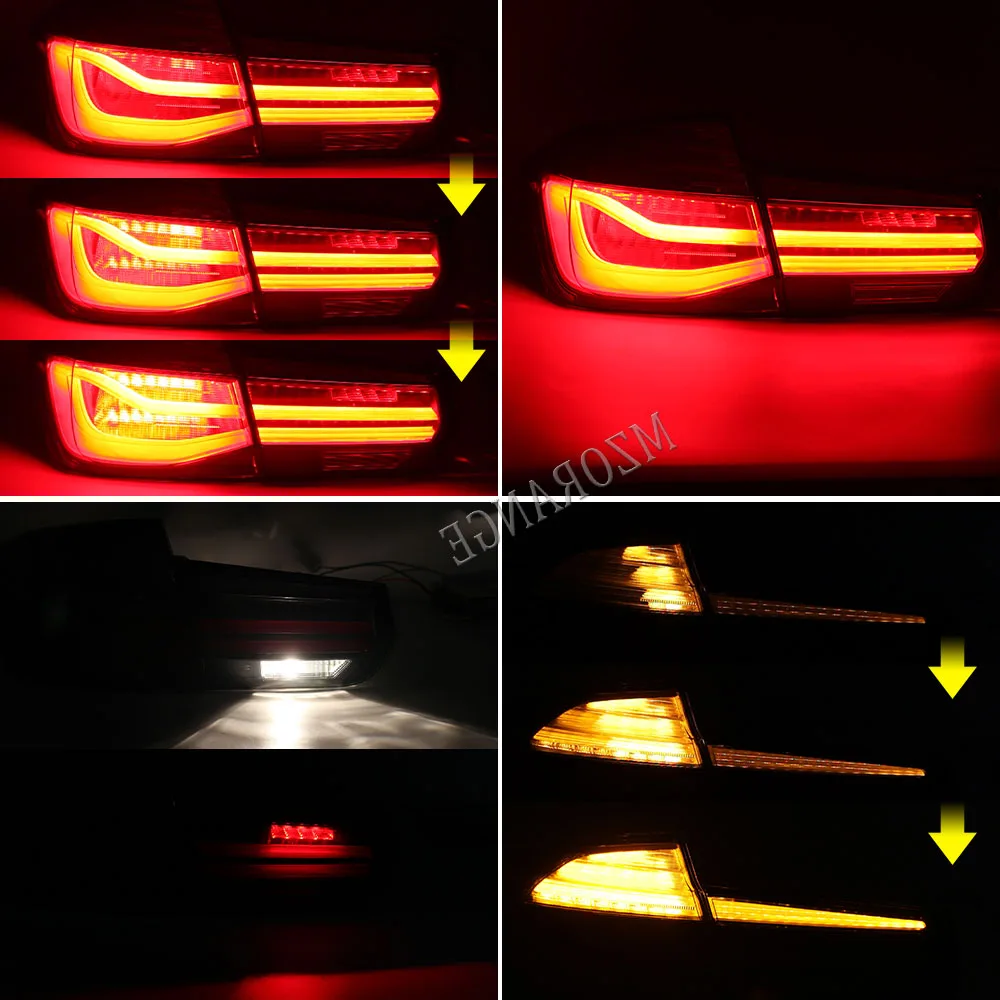 LED 2pcs Tail Brake Light For BMW F30 2014 2015 2016 Rear Dynamic Turn Signal Driving Reverse Reflector Fog Lamp Car Accessories