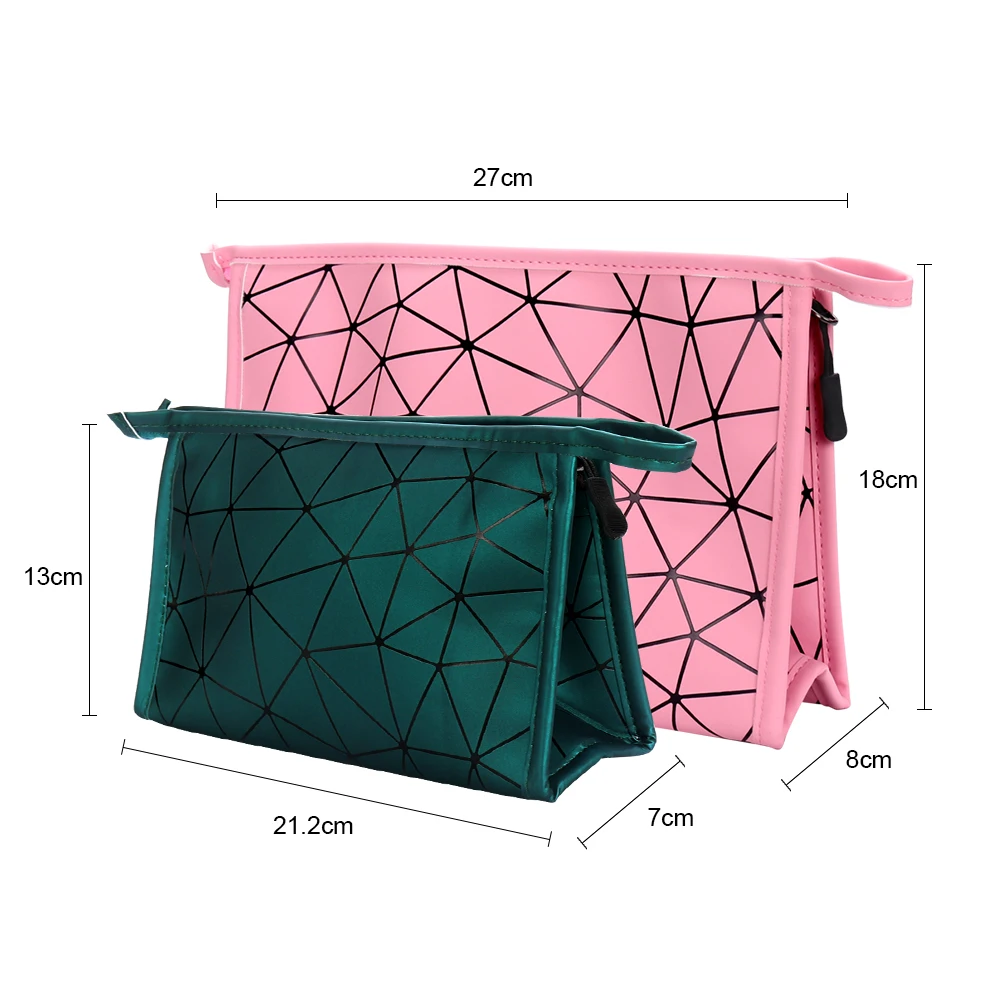 Buylor Multifunctional Cosmetic Bag Laser Holographic Makeup Necessaries Organizer Zipper Makeup Case Pouch Toiletry Kit Bags