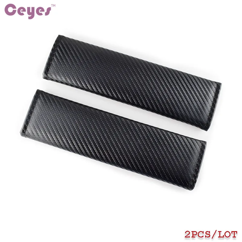 Ceyes Car Styling Auto Seat Belt Cover Case For Peugeot Hyundai Mazda For Ford Lada Jeep Mercedes Smart AMG Emblems Accessories